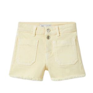 Zara Pale Yellow Shorts